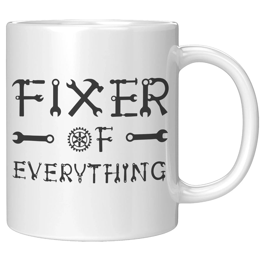 Fixer Of Everything Mechanic Ceramic Coffee Mug 11oz White, image 3 of 5