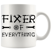 Fixer Of Everything Mechanic Ceramic Coffee Mug 11oz White - Panvola