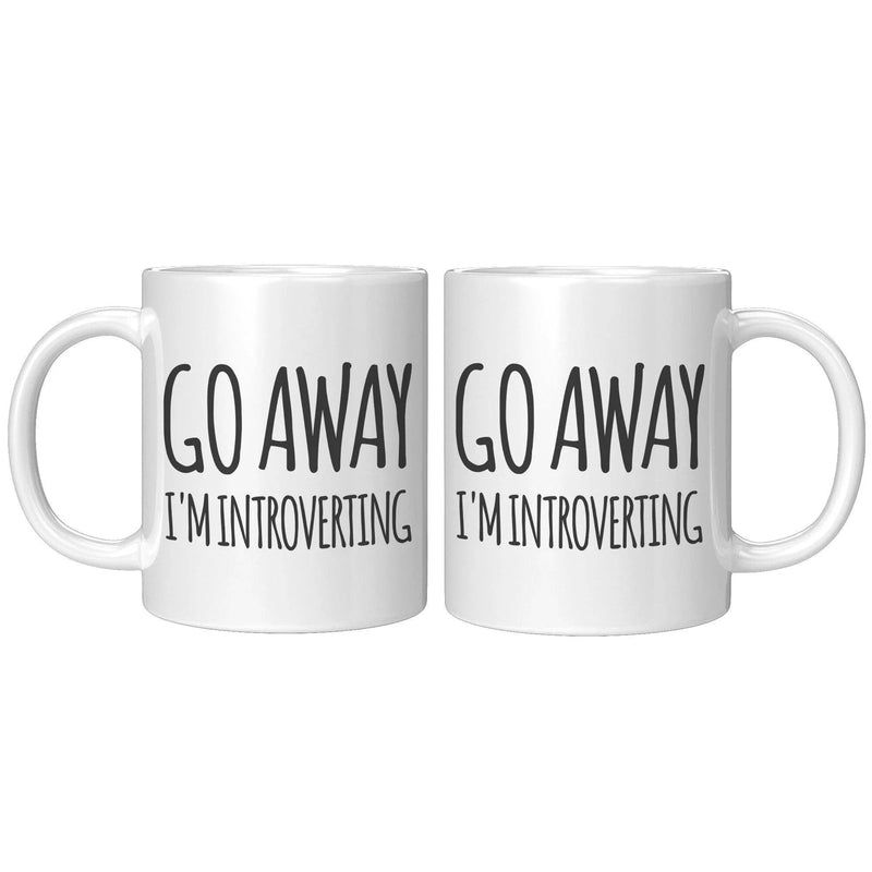Go Away I'm Introverting Ceramic Coffee Mug 11 oz - Panvola