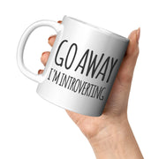 Go Away I'm Introverting Ceramic Coffee Mug 11 oz - Panvola