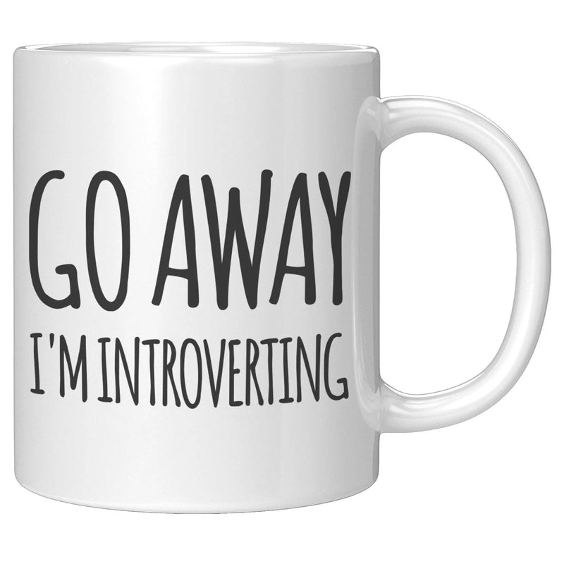 Go Away I'm Introverting Ceramic Coffee Mug 11 oz - Panvola