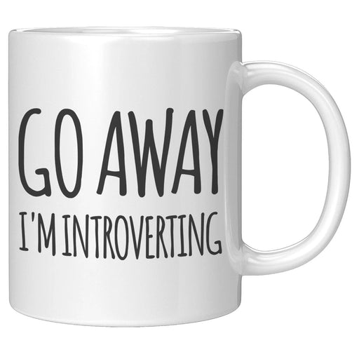 Go Away I'm Introverting Ceramic Coffee Mug 11 oz - Panvola