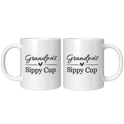 Grandpa's Sippy Cup Grandpa Coffee Mug 11 oz White