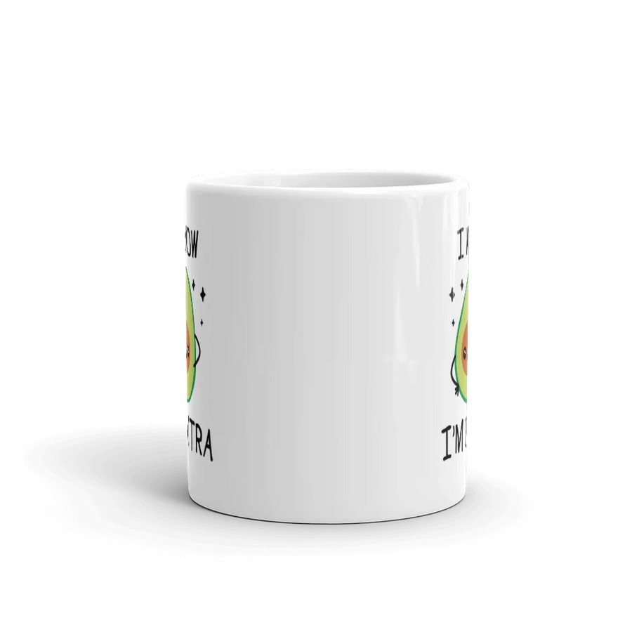 I Know I'm Extra Funny Avocado Theme Gifts Vegan Coffee Mug 11 oz, image 5 of 5