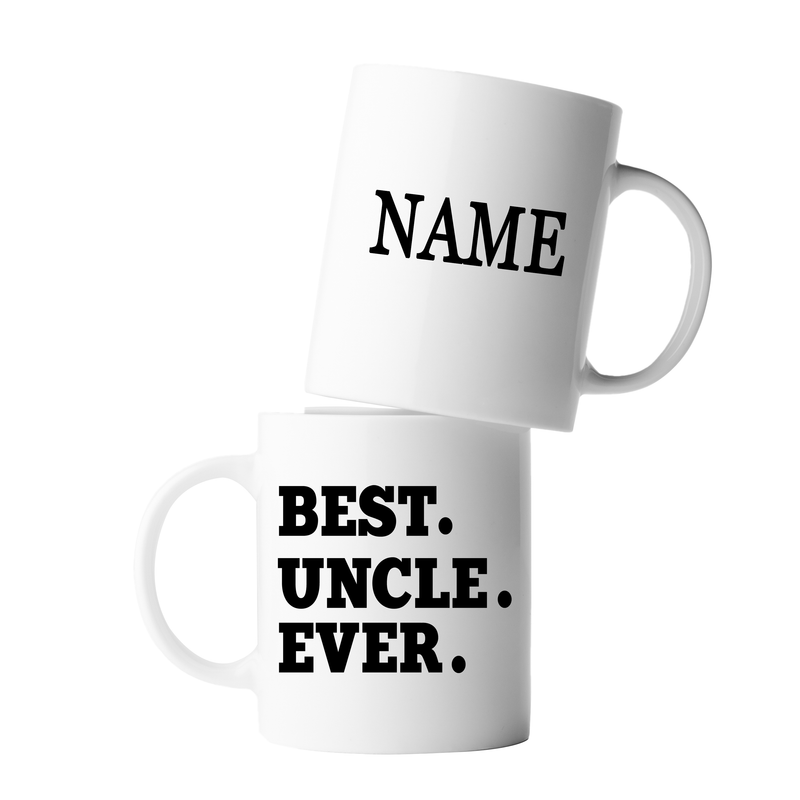 Customized Best Uncle Ever From Niece Nephew Brother Sister Ceramic Mug 11oz White