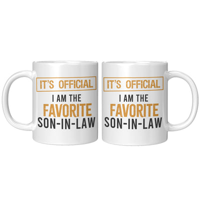 It's Official I'm the Favorite Son-In-Law Coffee Mug 11 oz