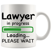 Lawyer in Progress Law Student Coffee Mug 11 oz White.