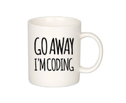 Go Away I'm Coding Coder Computer Funny Coffee Mug 11oz.
