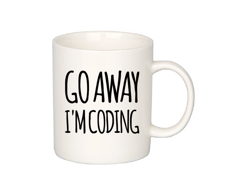 Go Away I'm Coding Coder Computer Funny Coffee Mug 11oz.