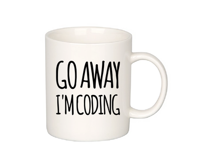 Go Away I'm Coding Coder Computer Funny Coffee Mug 11oz