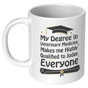 My Degree in Veterinary Medicine Makes me Highly Qualified to Judge Everyone Coffee Mug 11 oz - Panvola