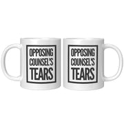 Opposing Counsel's Tears Lawyer Ceramic Coffee Mug 11oz White.