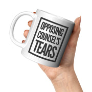 Opposing Counsel's Tears Lawyer Ceramic Coffee Mug 11oz White.