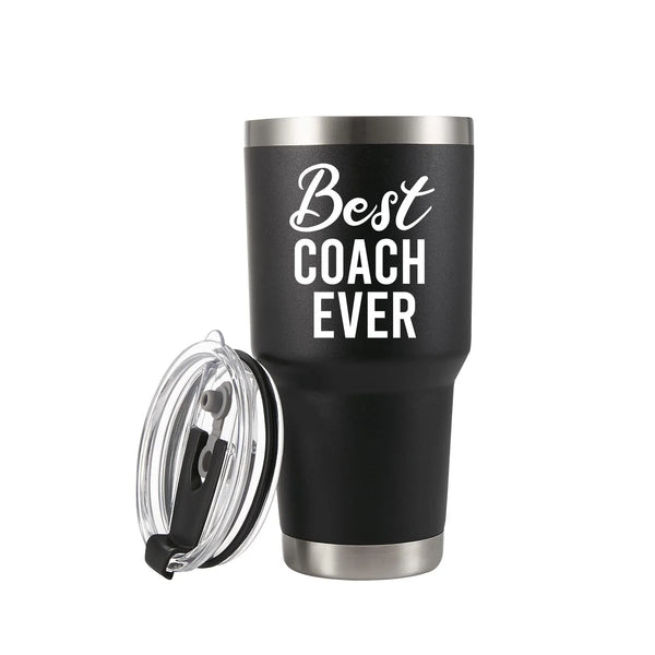 Best Coach Ever Sports Trainor Vacuum Insulated Stainless Steel Tumbler