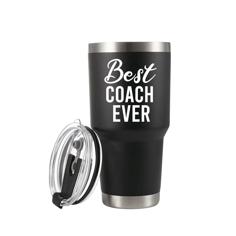 Best Coach Ever Sports Trainor Vacuum Insulated Stainless Steel Tumbler