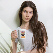 Sloth Cycling Team We Will Get There Retro Vintage Sunset Mug 11 oz - Panvola