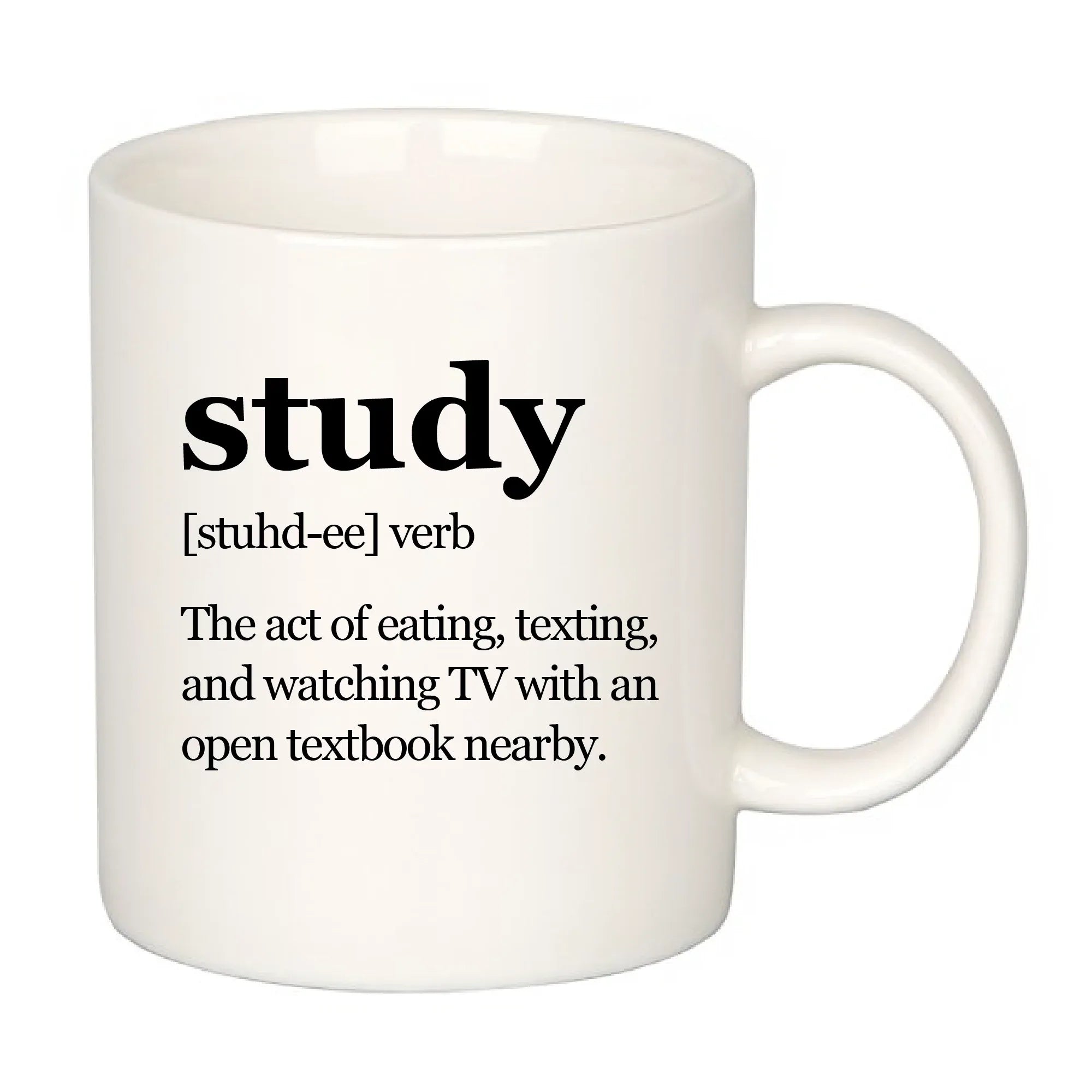 Study Definition Mug Funny Sarcastic Student Coffee Cup 11 oz White ...