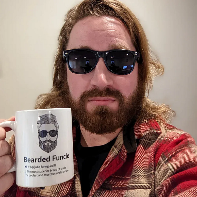 Bearded Funcle Best Uncle Funny Gift Idea Ceramic Coffee Mug 11 oz - Panvola