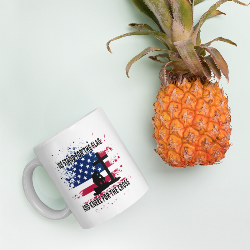 Patriotic Gifts - We Stand For The Flag And Kneel For The Cross Coffee Mug 11 oz