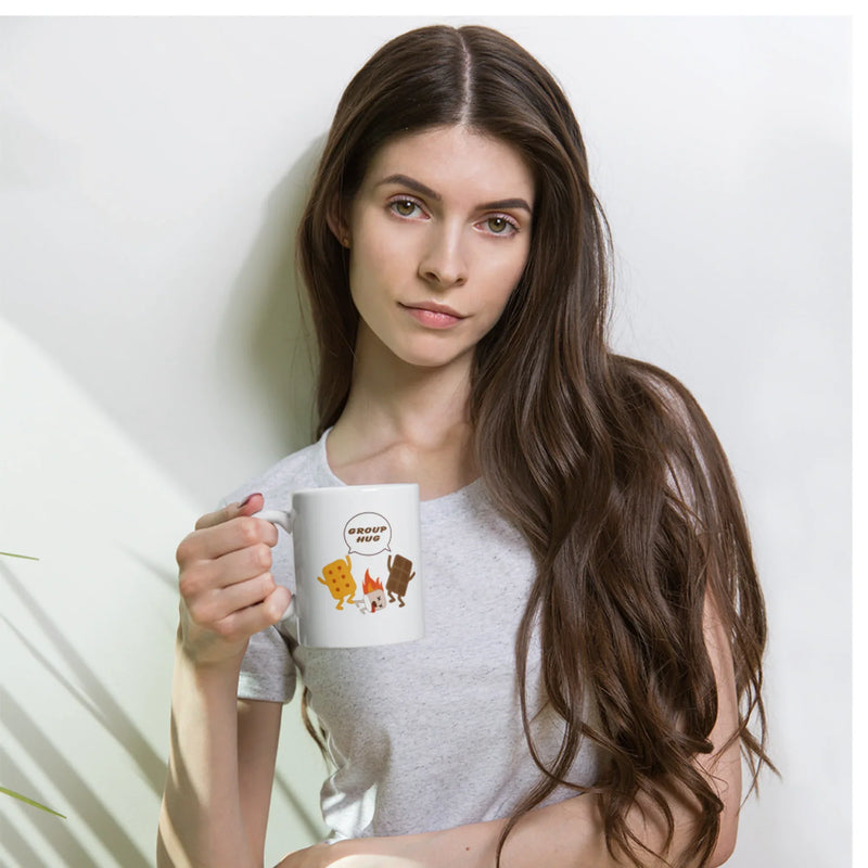 Inspiring Mugs - Group Hug Solidarity White Mug 11 oz - Group Therapy - Panvola