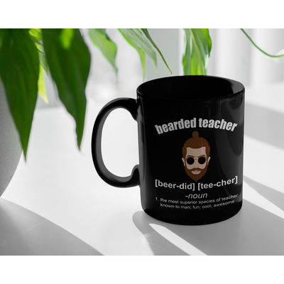 Bearded Teacher The Most Fun Cool Awesome Appreciation Coffee Mug 11 oz