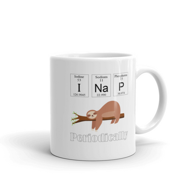 Periodic Table Gifts - I Sloth Nap Periodically Chemistry Elements White Mug 11 oz
