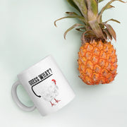 Sarcastic Gift - Guess What Chicken Butt Sarcasm Statement Ceramic Coffee Mug 11 oz - Panvola