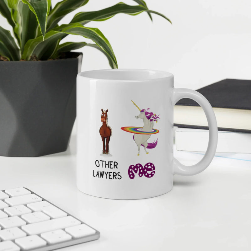 Other Lawyers Unicorn Me Funny Attorney Appreciation Coffee Mug 11 oz - Panvola