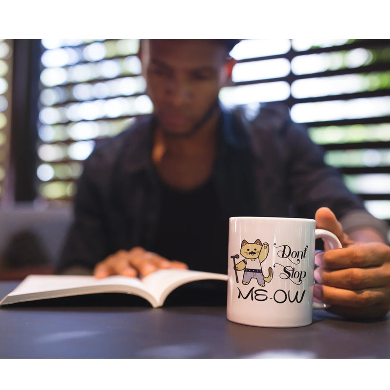 Don't Stop Meow Cat Owner Lover Dad Gift Idea Ceramic Coffee Mug 11 oz - Panvola