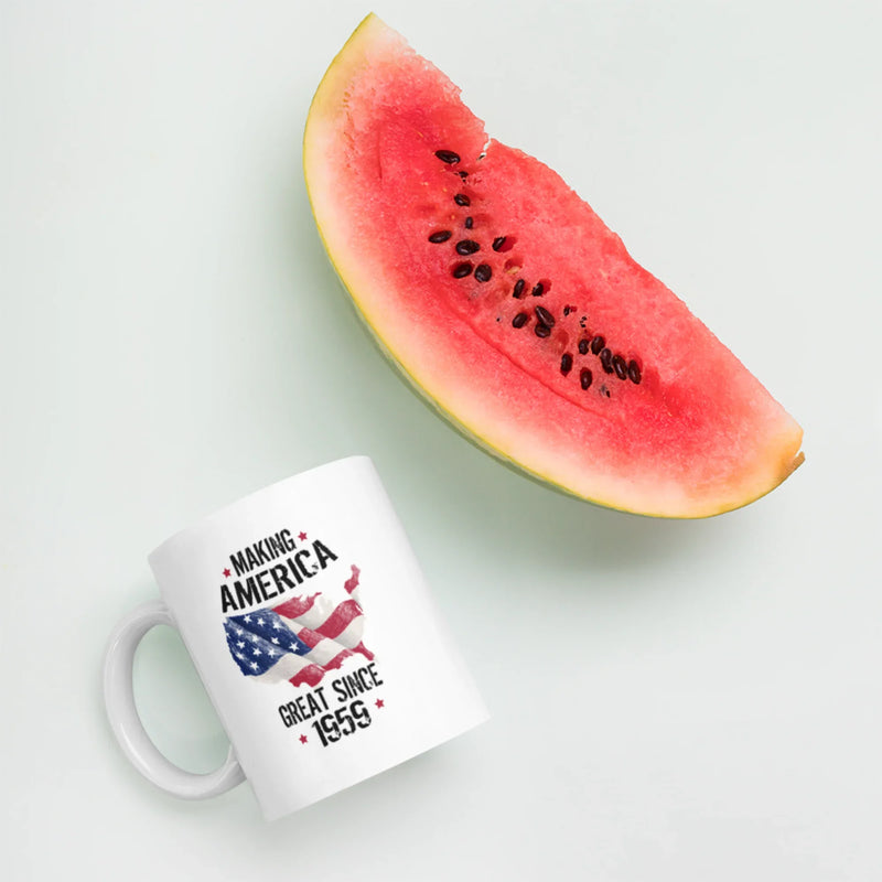 Patriotic Gifts - Making America Great Since 1959 Turning 60 Years Coffee Mug 11 oz - Panvola
