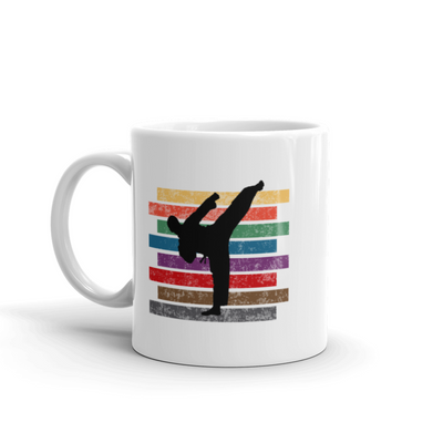 Karate Belt Taekwondo Belt Holder Martial Arts Appreciation White Coffee Mug 11 oz