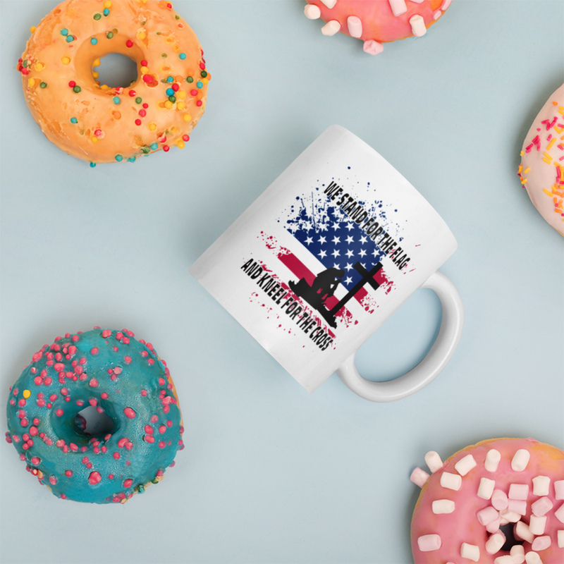 Patriotic Gifts - We Stand For The Flag And Kneel For The Cross Coffee Mug 11 oz