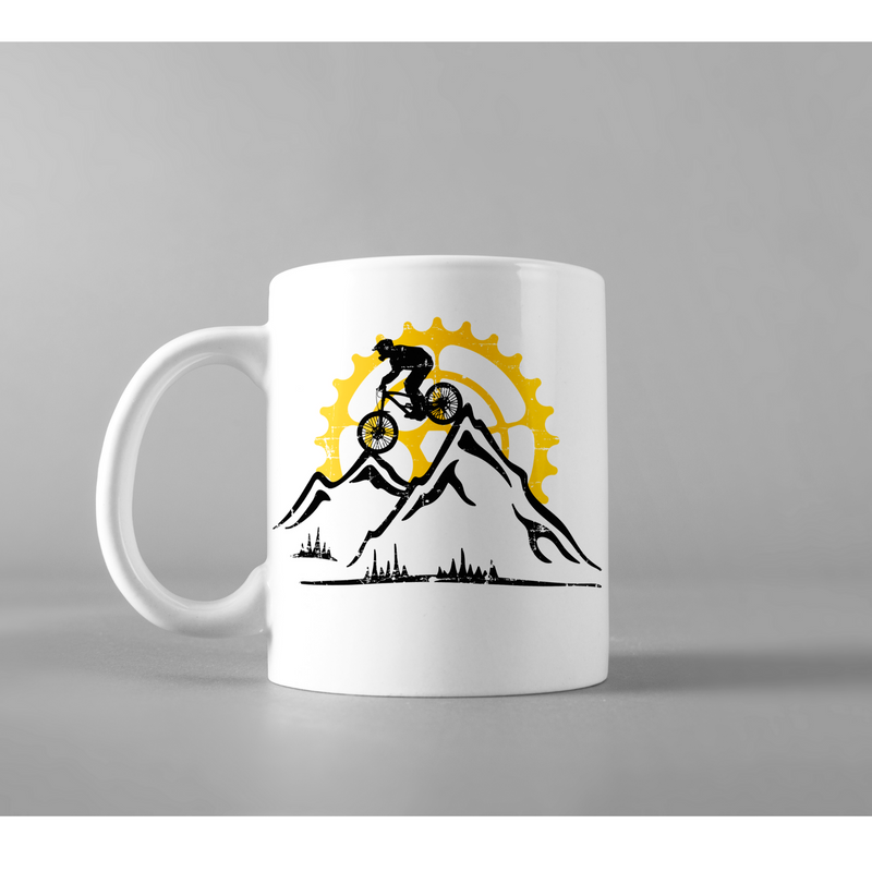 Mountain Bike Downhill Biking Inspiring Appreciation Coffee Mug 11 oz