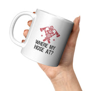 Where My Hose At Firefighter Coffee Mug 11oz White - Panvola
