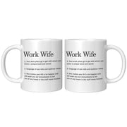 Work Wife Ceramic Coffee Mug 11 oz - Panvola