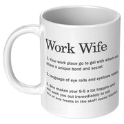 Work Wife Ceramic Coffee Mug 11 oz - Panvola