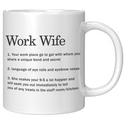 Work Wife Ceramic Coffee Mug 11 oz - Panvola