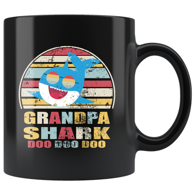 Grandpa Shark Doo Doo Family Matching Dance Craze Gift Mug 11oz