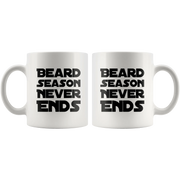 Husband Beard Mug - Beard Season Never Ends Coffee Mug 11 oz - Panvola