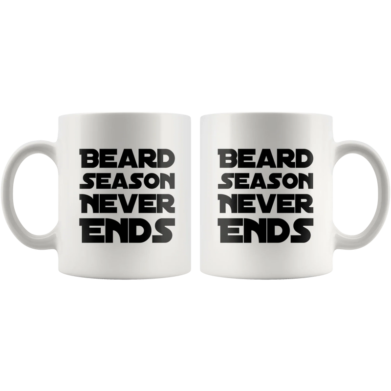 Husband Beard Mug - Beard Season Never Ends Coffee Mug 11 oz - Panvola