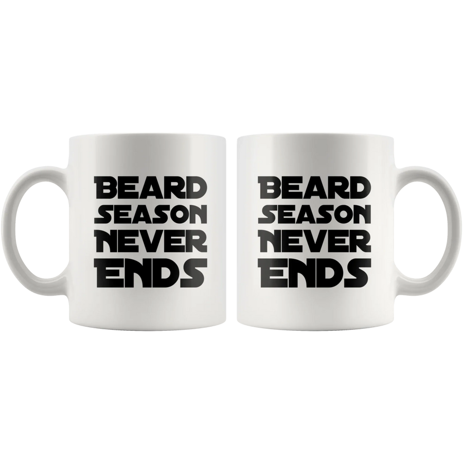 Husband Beard Mug - Beard Season Never Ends Coffee Mug 11 oz, image 4 of 4
