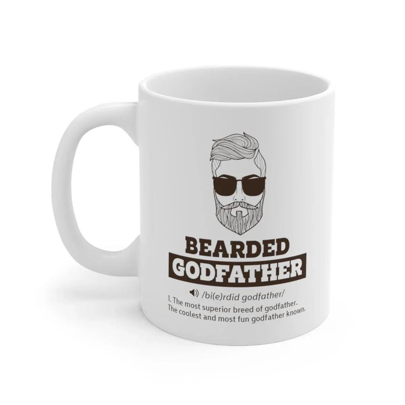 Personalized Bearded Godfather Definition Ceramic Mug 11oz - Panvola