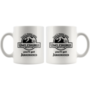 Don't Mess With Unclesaurus You'll Get Jurasskicked White Mug 11oz - Panvola