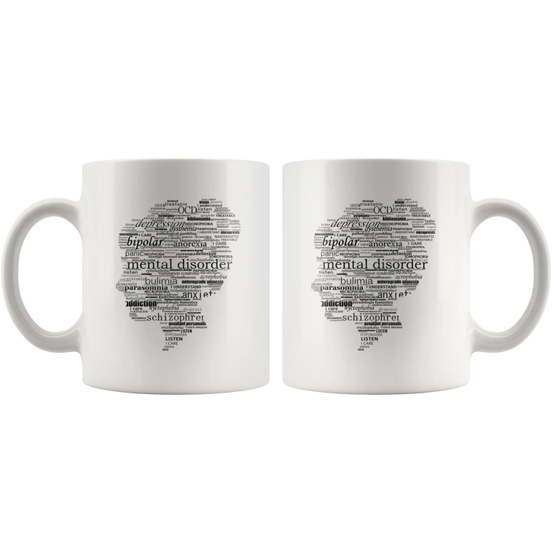 Mental Health Illnesses Raise Awareness Coffee Mug - Panvola