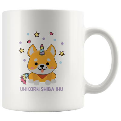Unicorn Shiba Inu Japanese Dog Unicorn Fanatics Coffee Mug Gift 11 oz