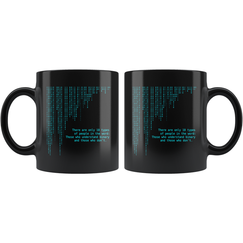 Funny Coffee Mug Binary Computer Programmer Code