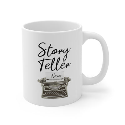 Personalized Storyteller Writer Author Ceramic Coffee Mug 11oz White
