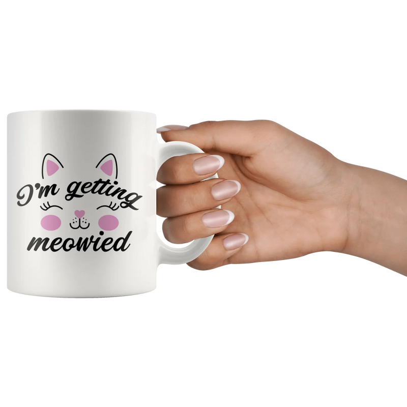 I'm Getting Married Cat Meowied Paw Owner Engagement Coffee Mug 11 oz - Panvola