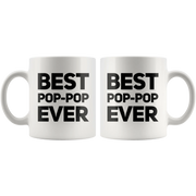 Grandpa Gift - Best Pop-Pop Ever Inspiring Thank You Appreciation Coffee Mug 11 oz - Panvola