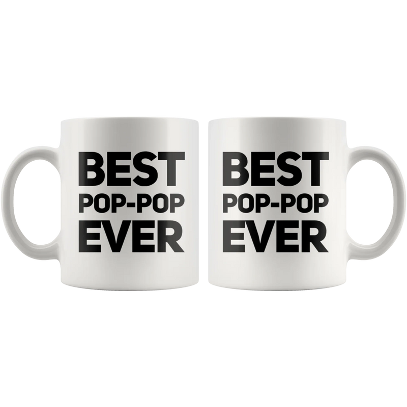 Grandpa Gift - Best Pop-Pop Ever Inspiring Thank You Appreciation Coffee Mug 11 oz - Panvola